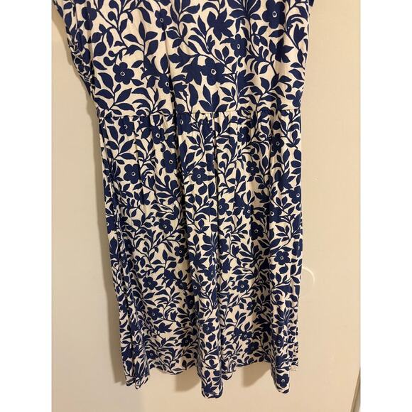 Garnet Hill floral blue dress sz 12 - Picture 9 of 11